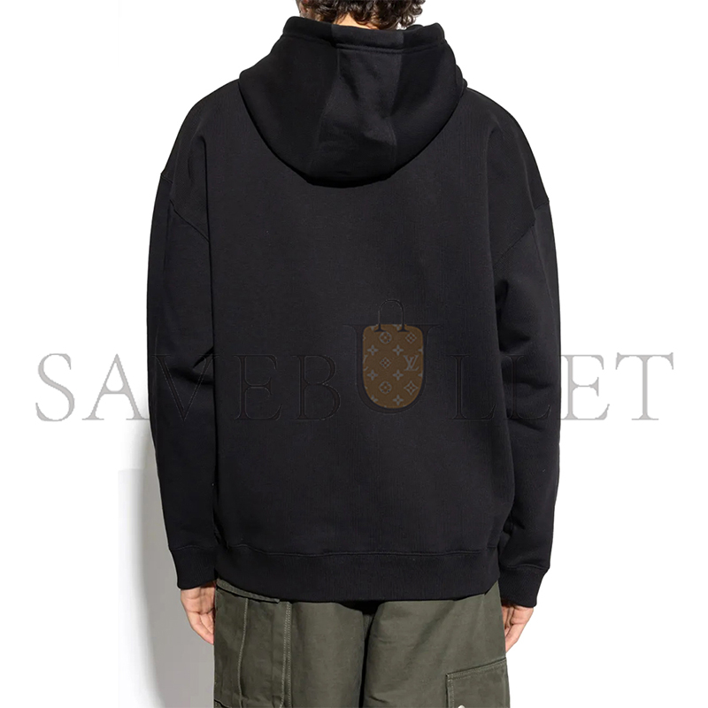 L0ew* relaxed fit hoodie in cotton h526y25x53